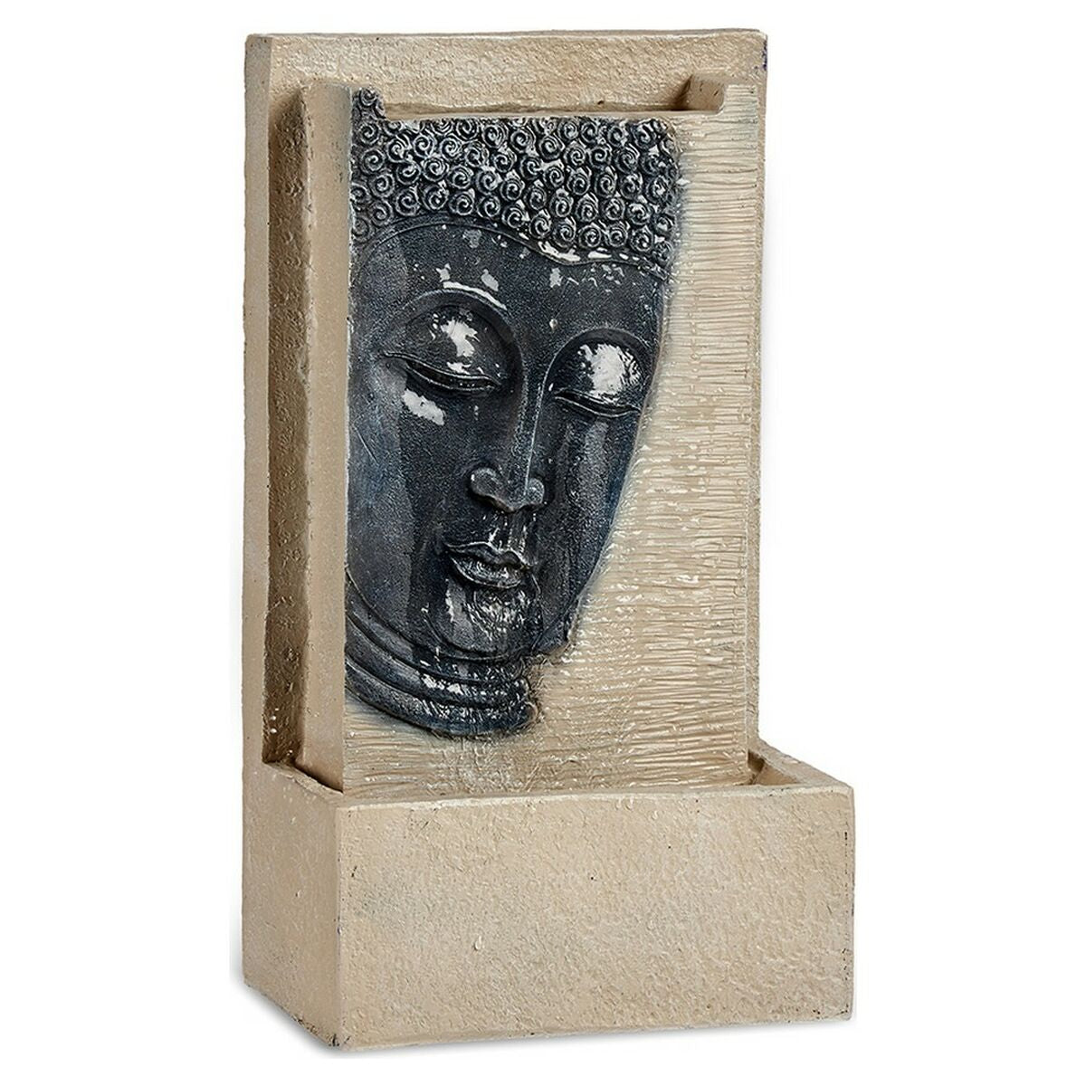 Fountain Buddha Brown Grey Resin (16 x 48 x 26,5 cm) Gift Decor