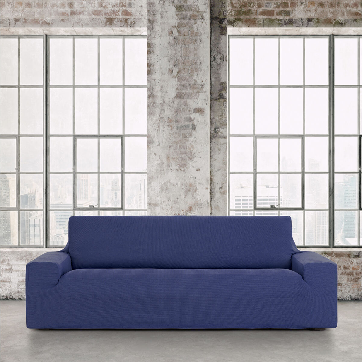 Sofa cover set Eysa ULISES Blue 3 Pieces