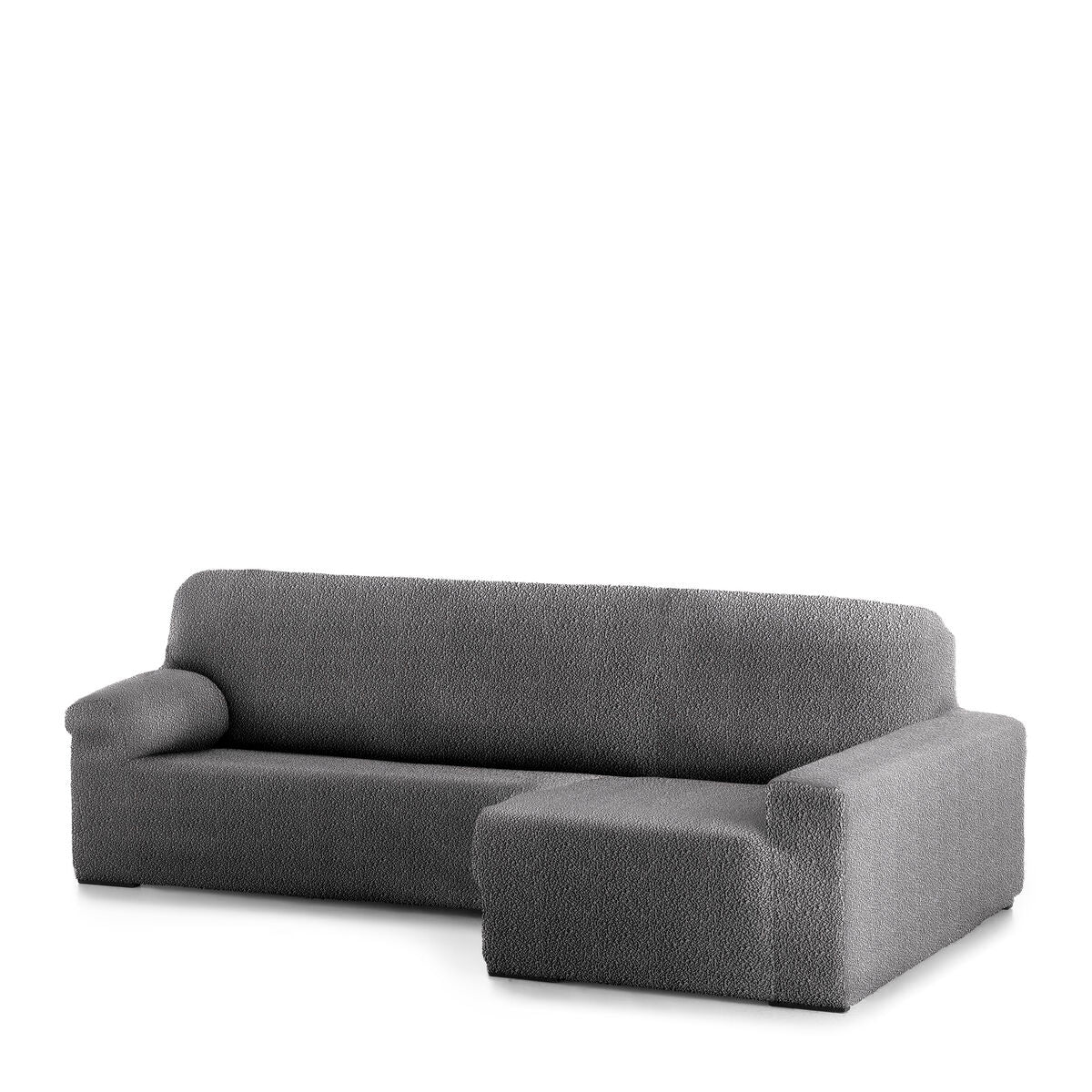 Right short arm chaise longue cover Eysa ROC Dark grey 180 x 120 x 360 cm Eysa