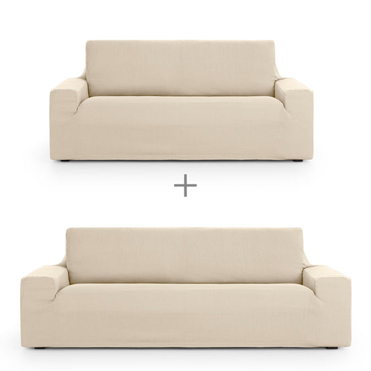 Sofa cover set Eysa ULISES White 2 Pieces