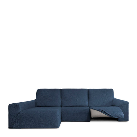 Left long arm chaise longue cover Eysa ROC Blue 180 x 120 x 360 cm Eysa