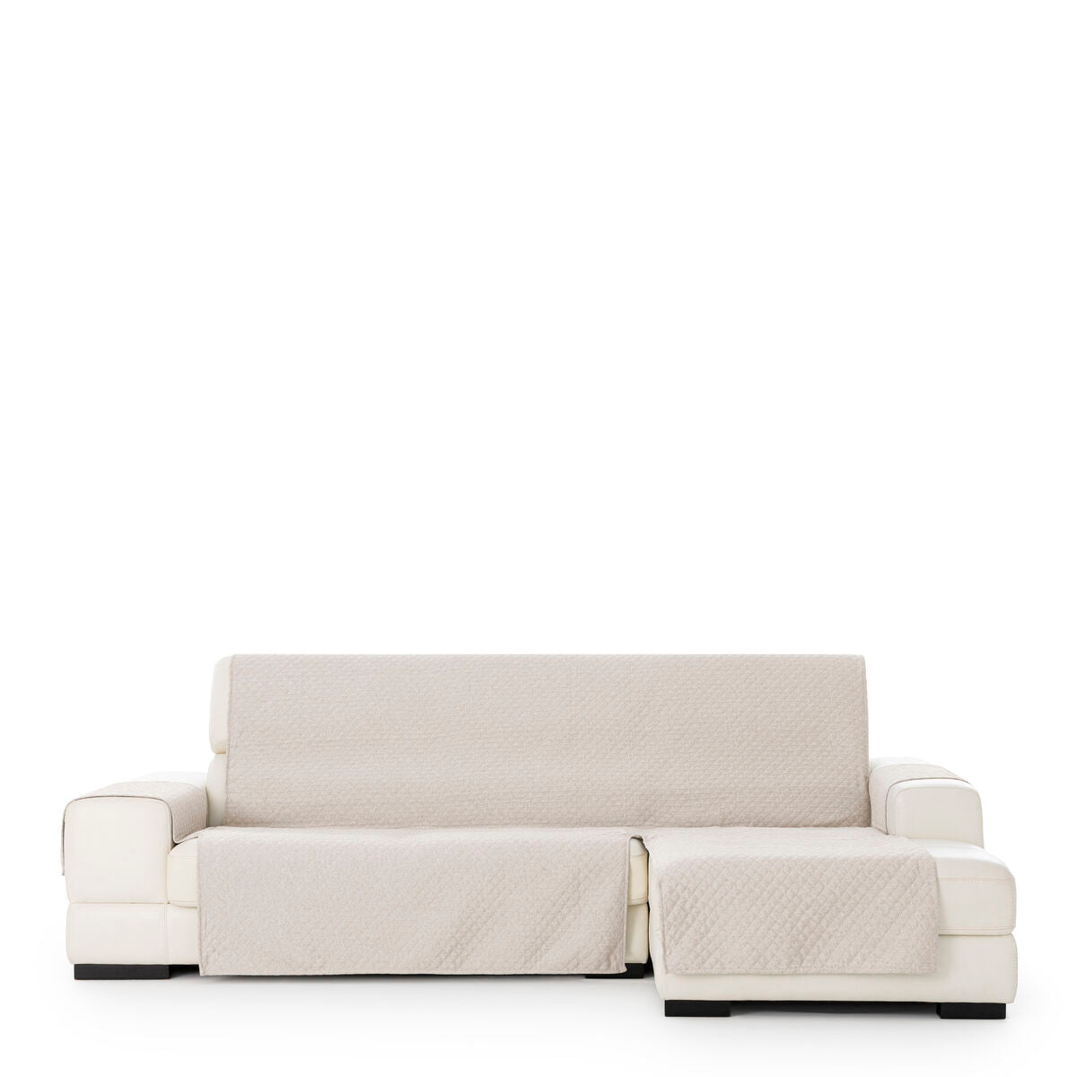 Right short arm chaise longue cover Eysa SILVER Light brown 100 x 110 x 290 cm Eysa