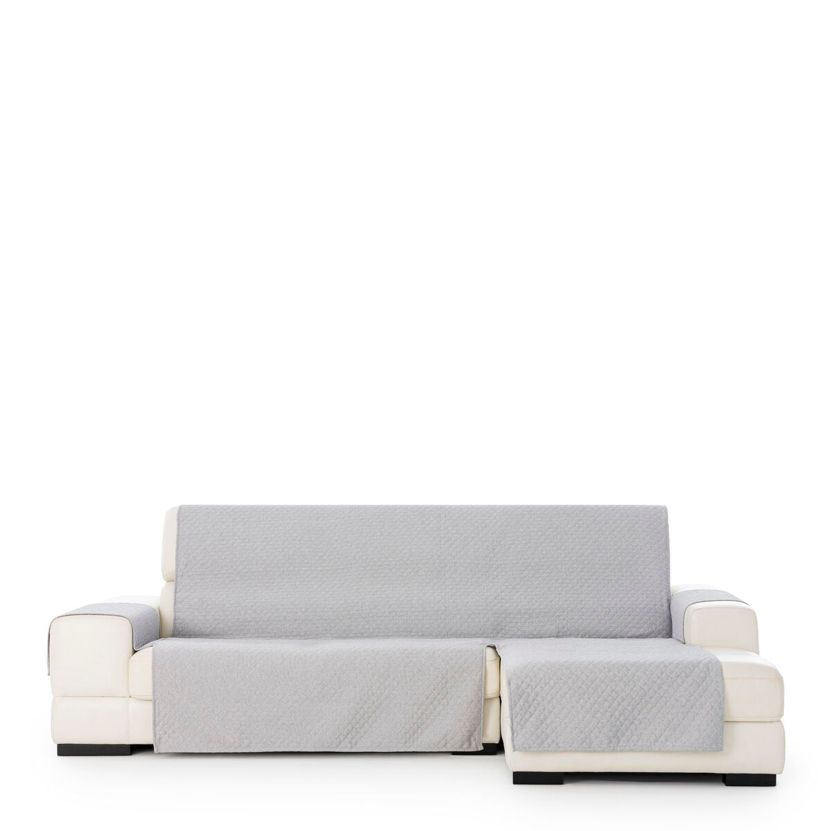 Right short arm chaise longue cover Eysa SILVER Light grey 100 x 110 x 290 cm Eysa