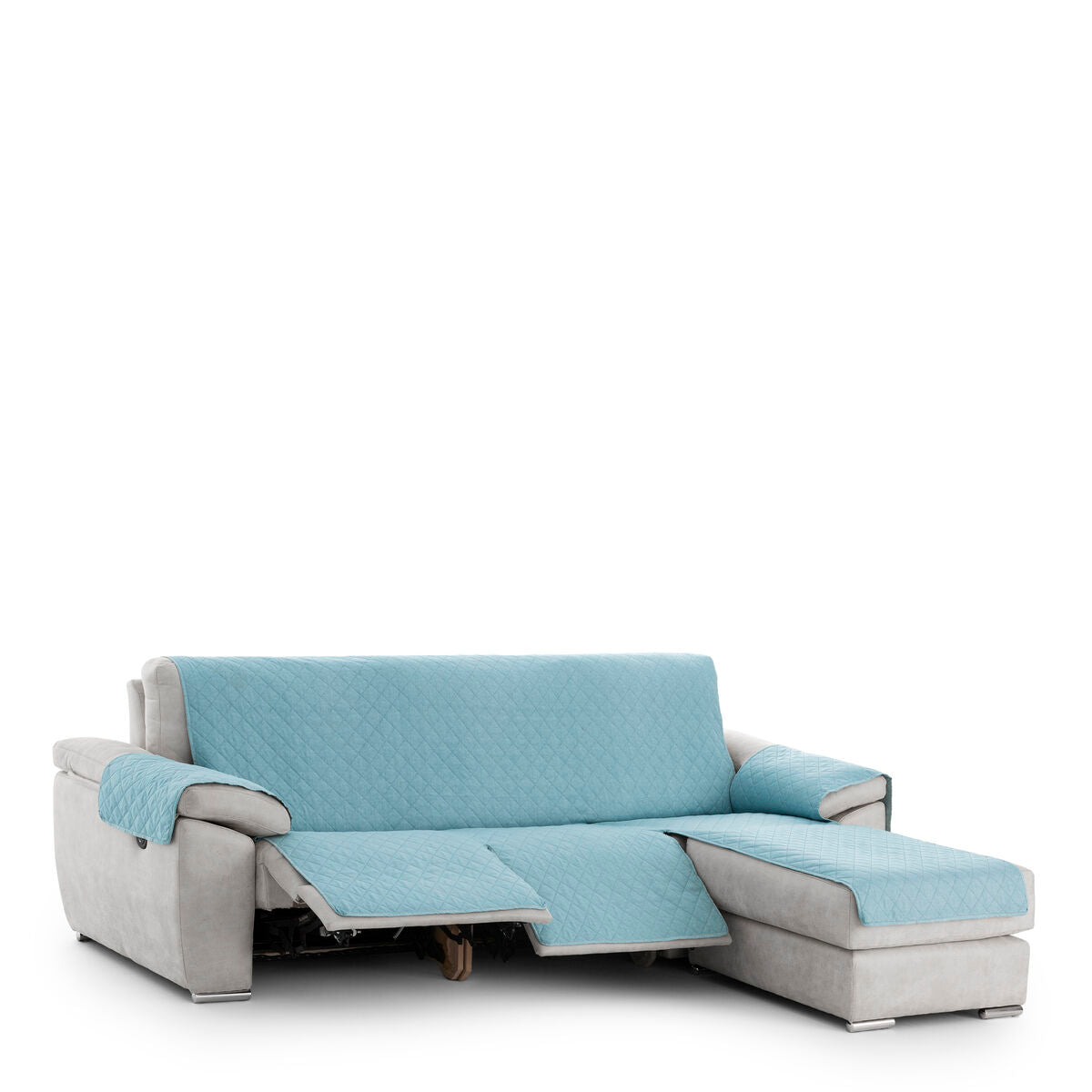 Right short arm chaise longue cover Eysa MONTBLANC Turquoise 100 x 110 x 240 cm Eysa