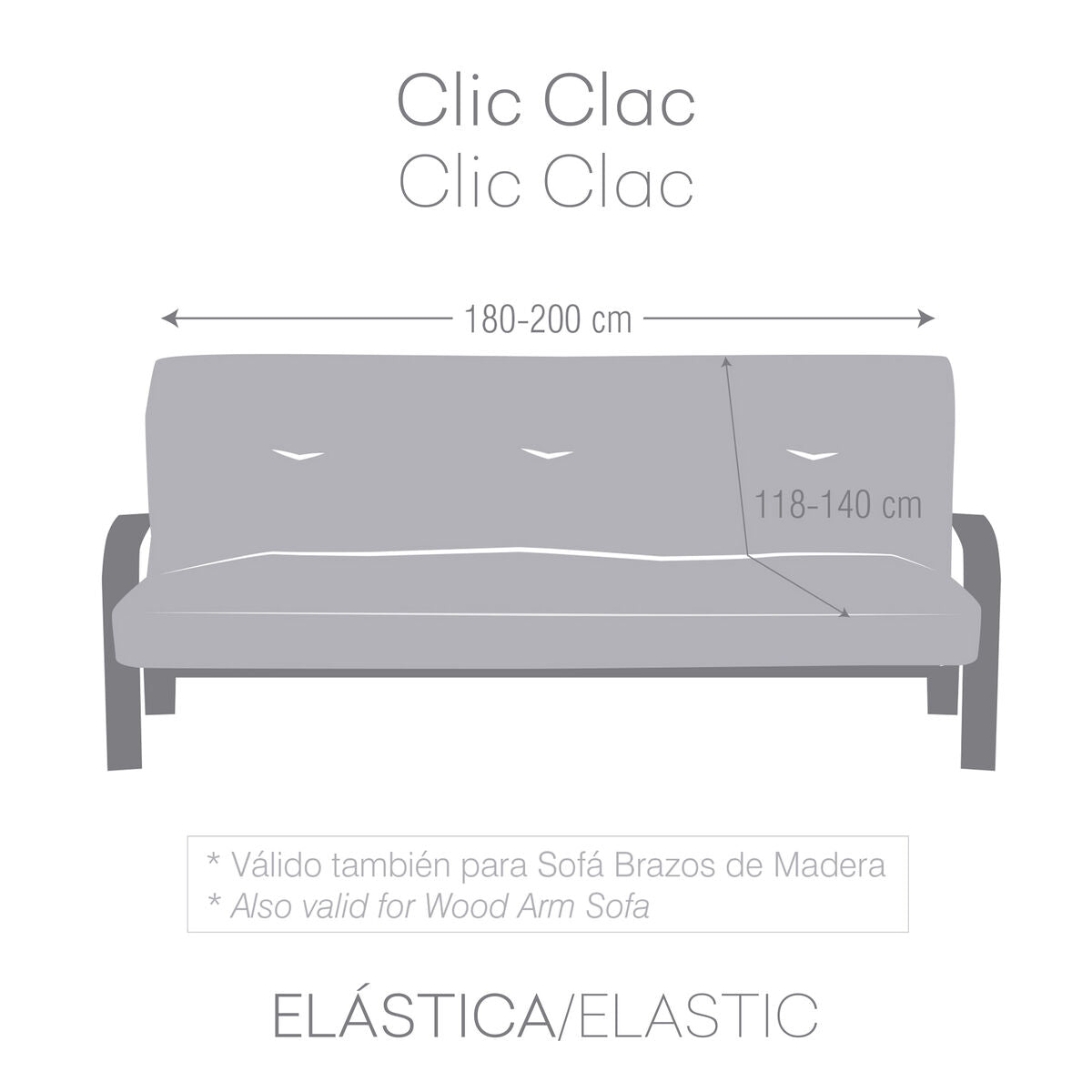 Sofa Cover Eysa ULISES Brown 140 x 100 x 200 cm Eysa