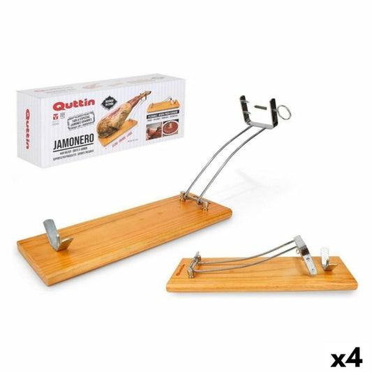 Folding Ham Stand Quttin (48,5 x 16,5 x 2,3cm) Wood 48,5 x 16,5 x 2,3 cm (4 Units)