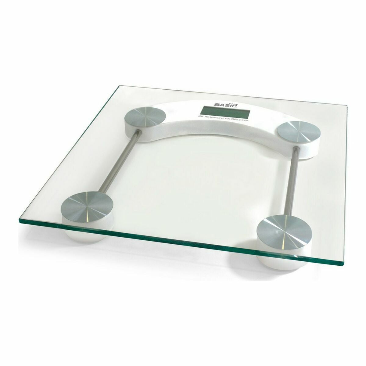 Digital Bathroom Scales Basic Home Transparent (6 Units) Basic Home