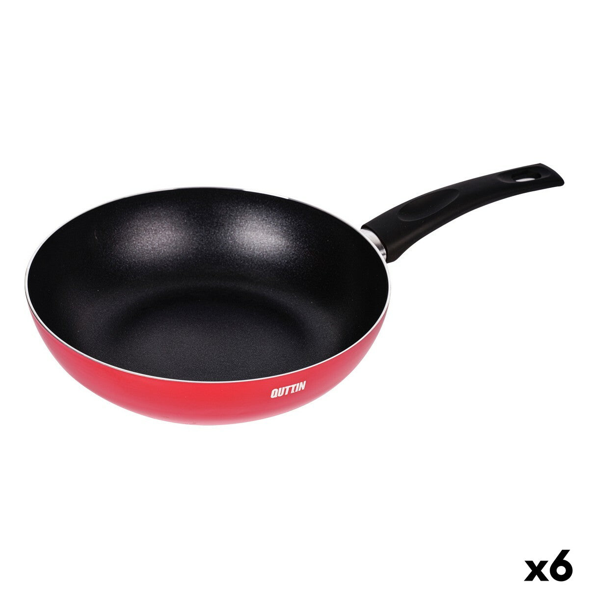 Wok Pan Quttin Infinity Red 28,3 x 47 x 10 cm