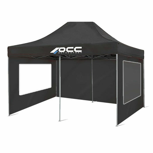 Tent Wall OCC Motorsport NA Racing Black Polyester 420D Oxford 3 x 2 m Window 2 Units (Refurbished A) OCC Motorsport