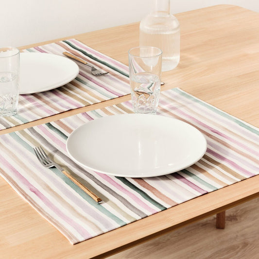 Place mat Belum Naiara 4-100 Multicolour 50 x 40 cm Stripes 2 Units