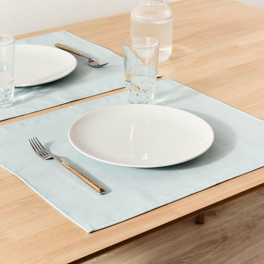 Place mat Belum Liso Blue 50 x 40 cm Smooth 2 Units