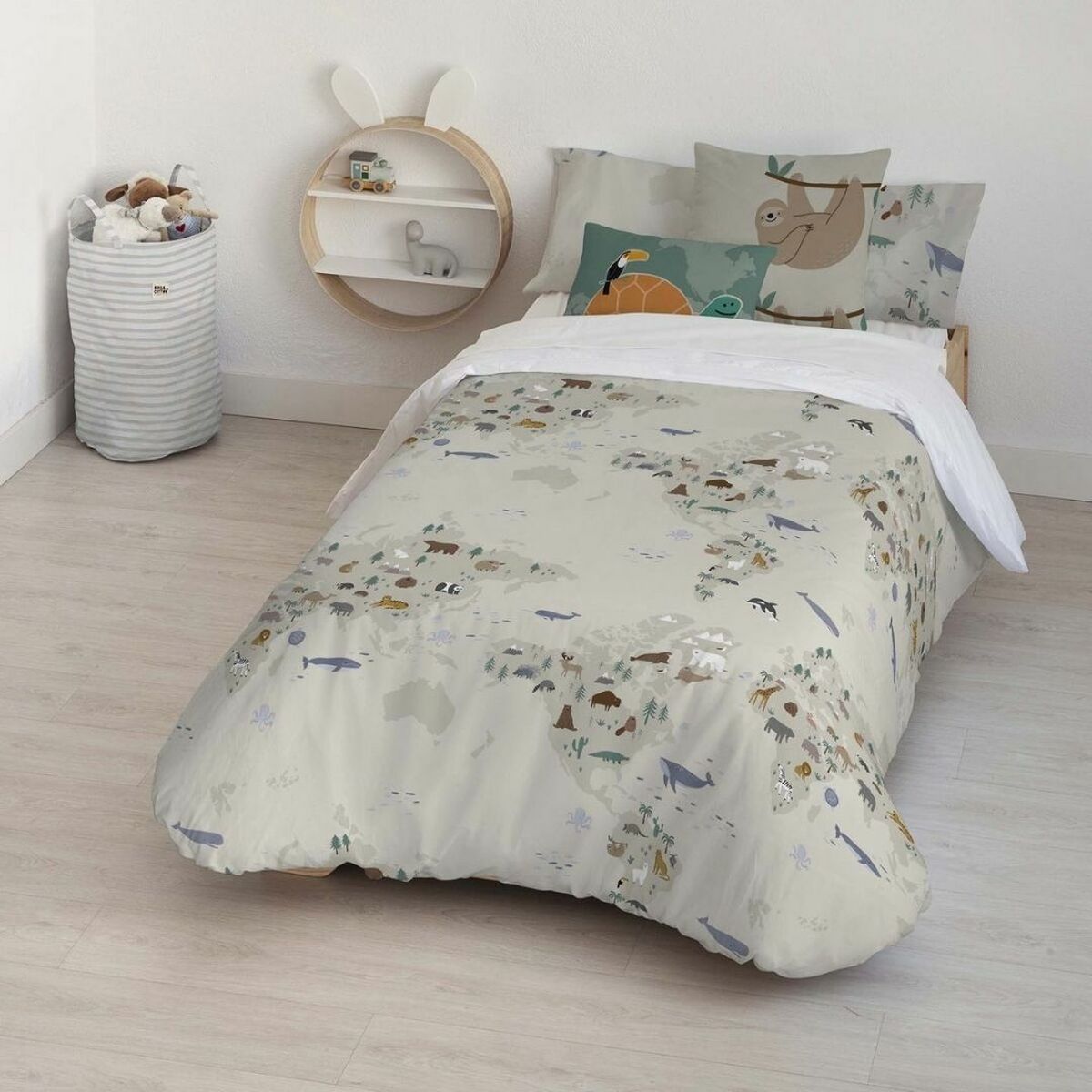 Nordic cover Kids&Cotton Maui Small Beige 175 Threads 180 x 220 cm 180 x 240 cm