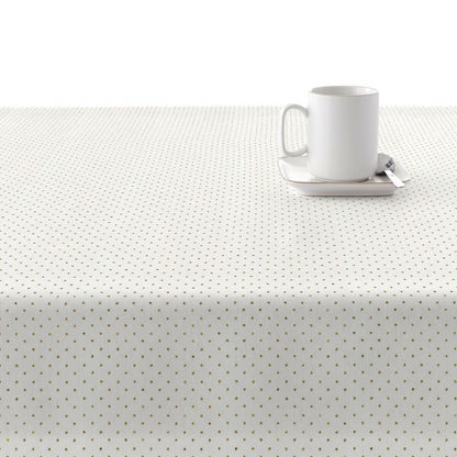 Stain-proof resined tablecloth Belum Dots Gold Multicolour 250 x 140 cm