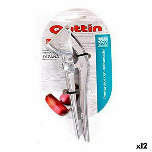 Garlic Press with Stone Remover Quttin 46527 (12 Units)