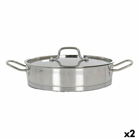 Casserole with glass lid Quttin 5,3 L (2 Units)