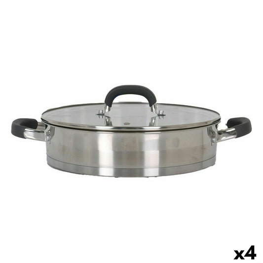 Casserole with glass lid Quttin 2,2 L (4 Units) Quttin