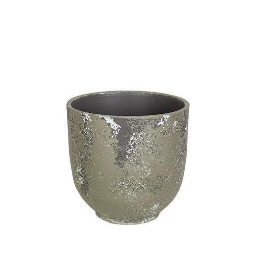 Planter Romimex Grey Ceramic 20 x 20 x 20 cm Romimex