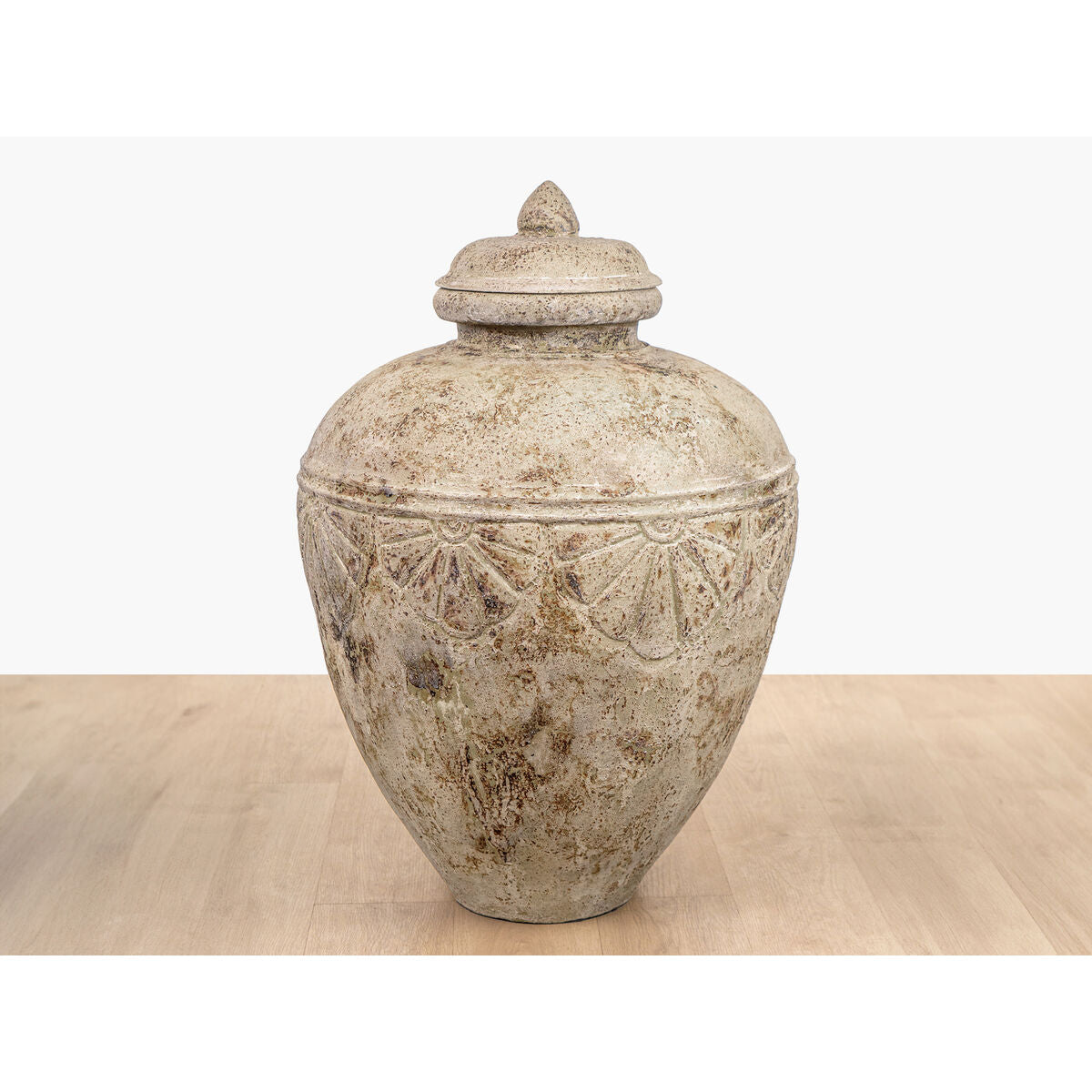 Floor vase Alexandra House Living Beige Ceramic 65 x 100 x 65 cm Alexandra House Living