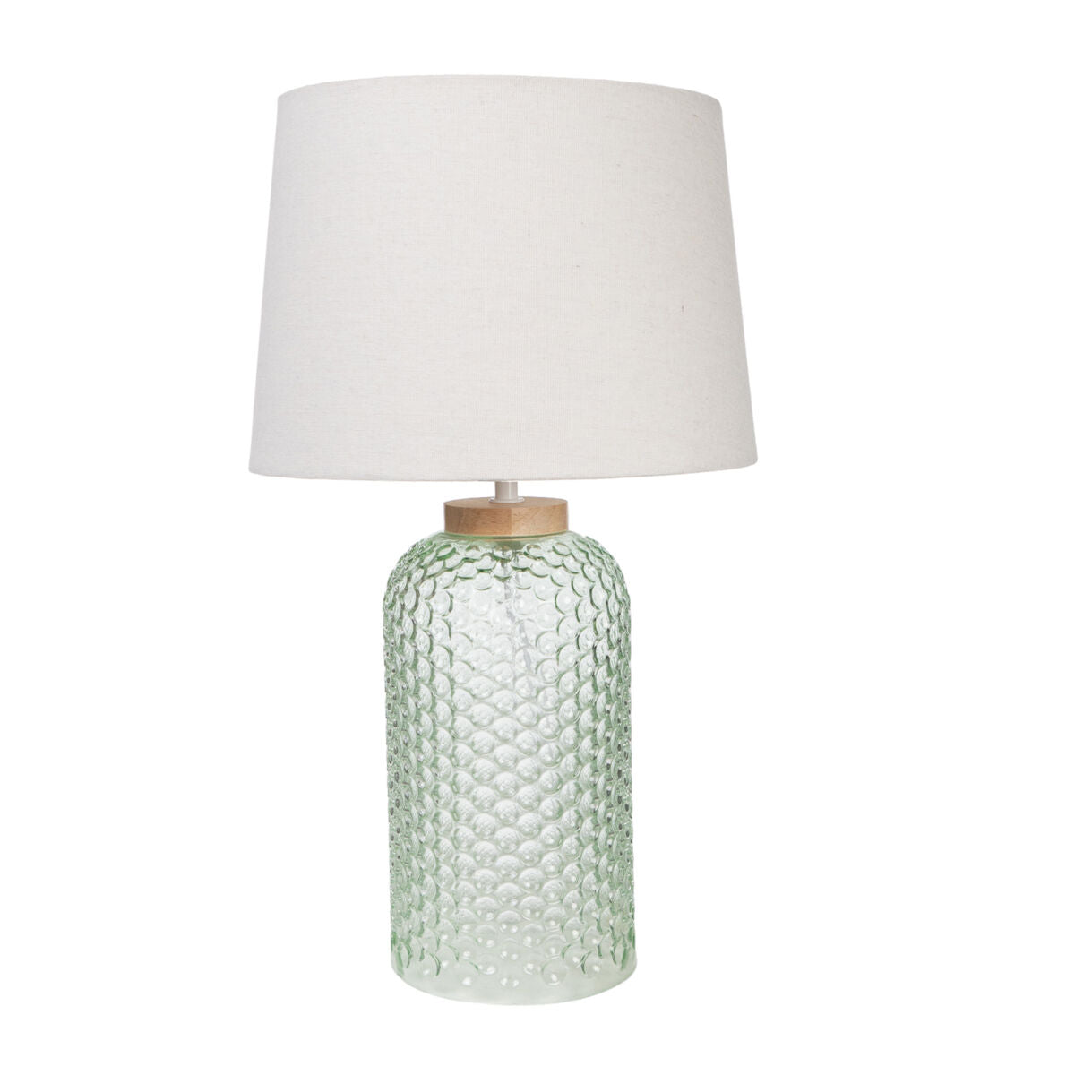 Desk lamp Romimex Green Beige Glass 28 x 49 x 28 cm Romimex