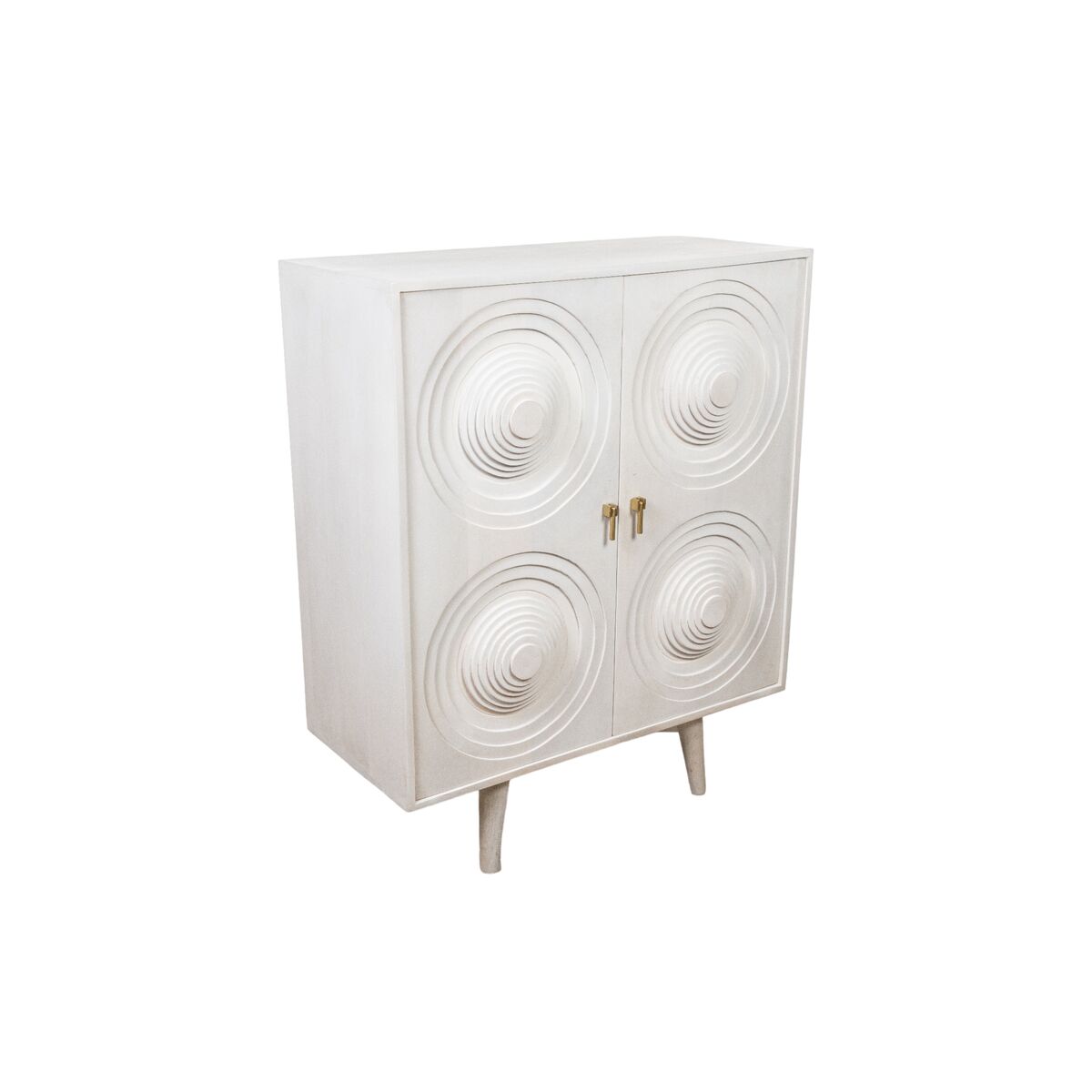 Sideboard Romimex White Mango wood 42 x 111 x 91 cm Romimex