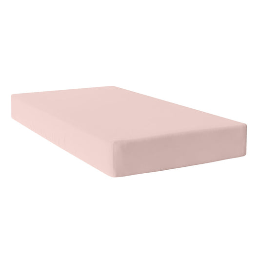 Fitted bottom sheet HappyFriday BASIC Light Pink 200 x 200 x 32 cm