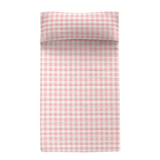 Bedspread (quilt) HappyFriday Basic Kids Pink 180 x 260 cm Gingham