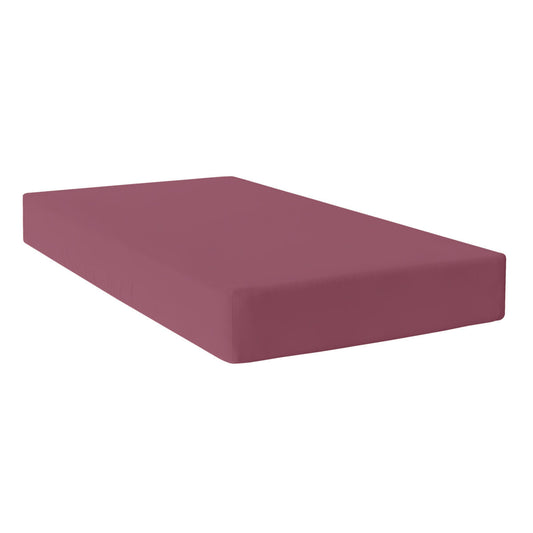 Fitted bottom sheet HappyFriday BASIC Magenta 160 x 200 x 32 cm