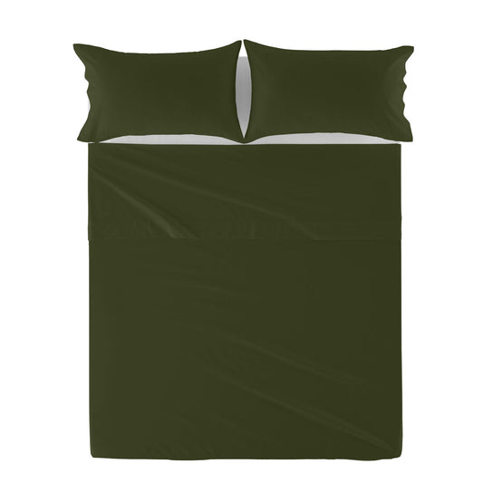 Top sheet HappyFriday Basic Green 260 x 270 cm HappyFriday