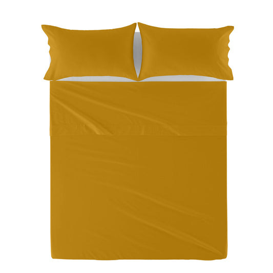 Top sheet HappyFriday Basic Mustard 160 x 270 cm HappyFriday