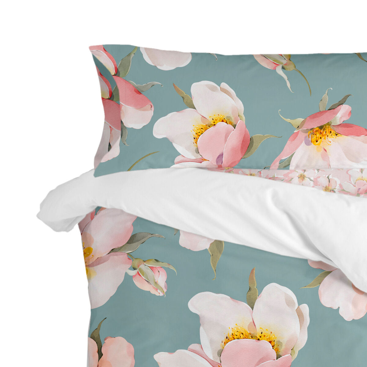 Pillowcase HappyFriday Spring Blossom Multicolour 45 x 125 cm HappyFriday