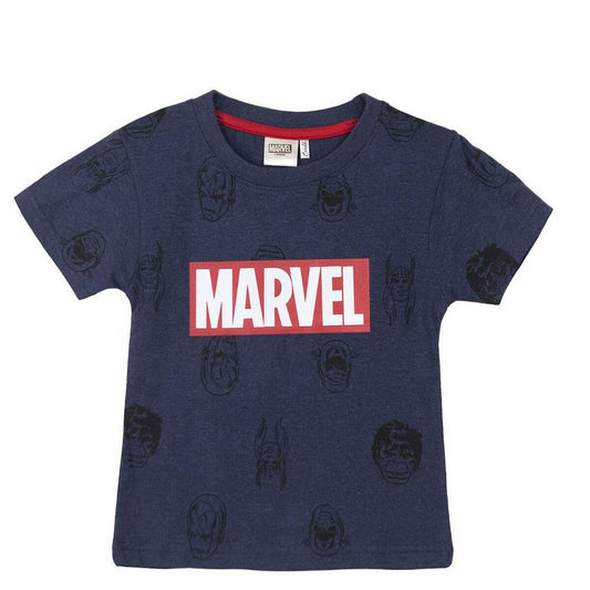 Child's Short Sleeve T-Shirt Marvel Dark blue