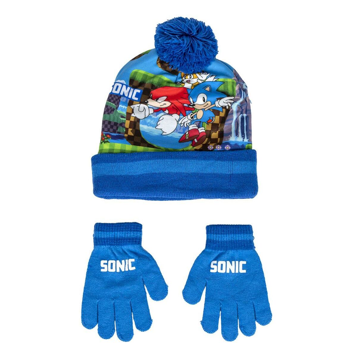 Hat & Gloves Sonic Blue