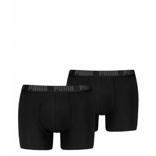 Men's Boxer Shorts Puma BASIC 701226387 002 2 Units Black Puma