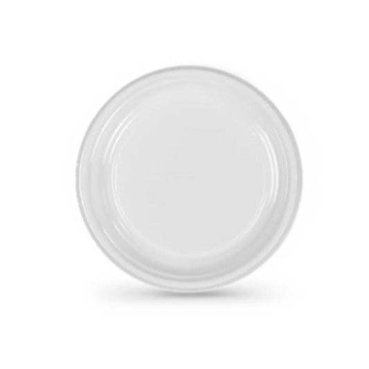 Set of reusable plates Algon White 17 cm 12 Units Algon