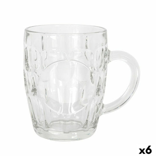 Beer Mug Crisal Sintra 550 ml (6 Units)