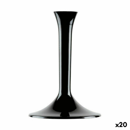 Glass Stand Goldplast Black Set 20 Pieces (20 Units)