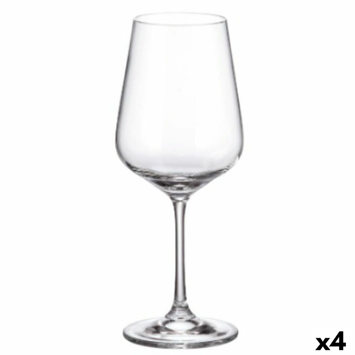 Set of cups Bohemia Crystal Sira 450 ml (6 Units) (4 Units)