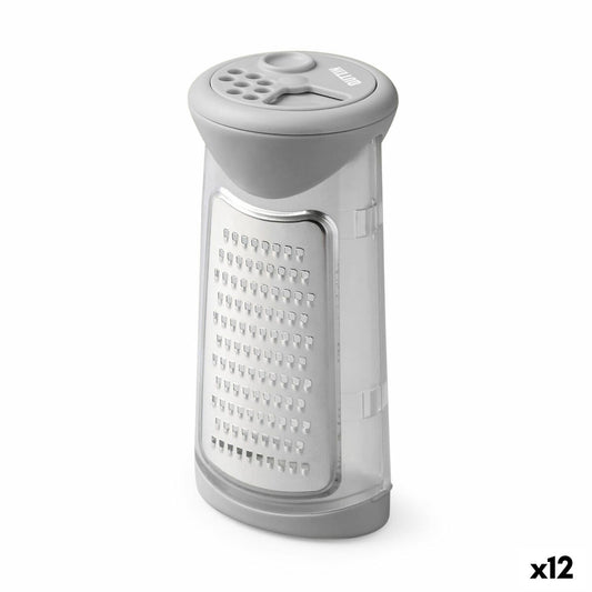 Grater with Container Quttin 7,5 x 7,5 x 16 cm (12 Units)