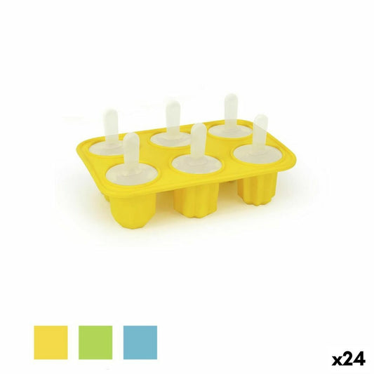 Ice-cream Mould Quttin Shapes Silicone 18 x 5,3 x 12,3 cm (24 Units)