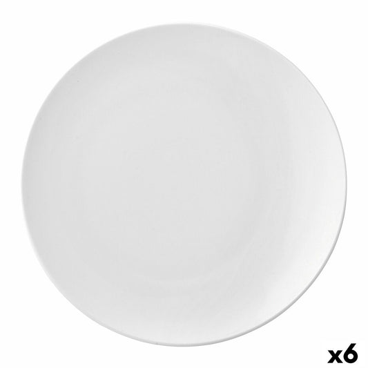 Flat plate Ariane Vital Coupe Ceramic White (24 cm) (6 Units)