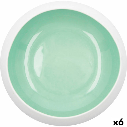 Bowl Ariane Organic Ceramic Green (16 cm) (6 Units)