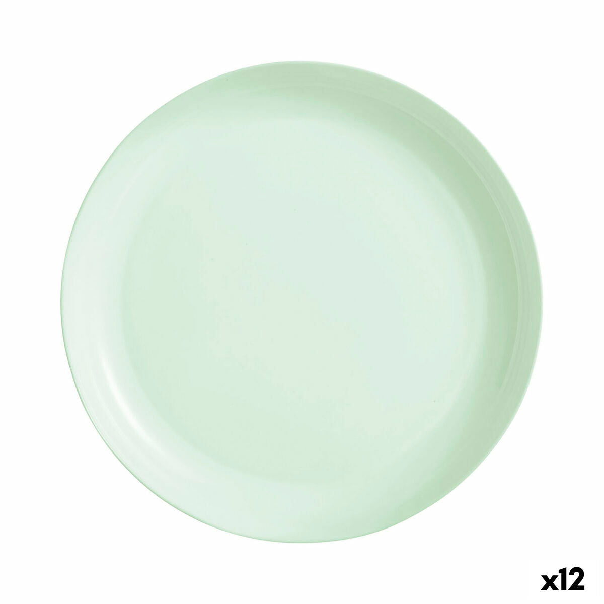 Deep Plate Luminarc Diwali Paradise Green Glass 29 cm (12 Units)