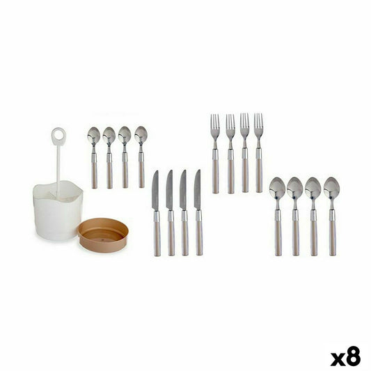 Cutlery Set Brown Stainless steel (8 Units)