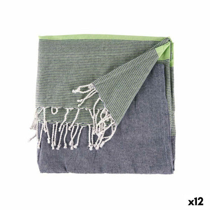 Multipurpose throw 160 x 200 cm Green (12 Units) Gift Decor