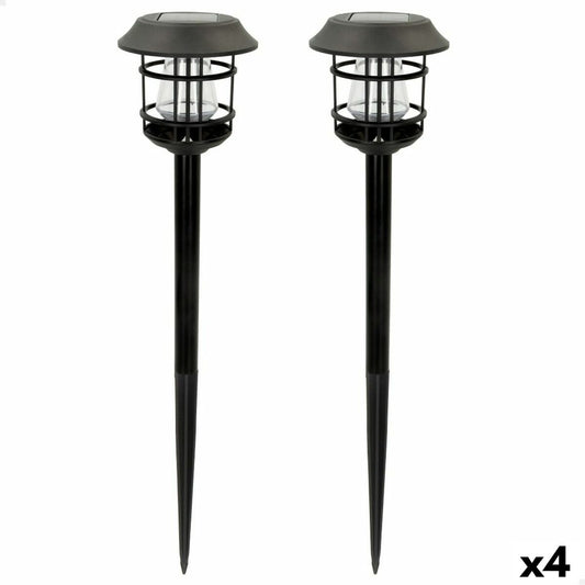 Set of solar garden lights Aktive 2 Pieces Stainless steel Plastic 13 x 55 x 13 cm (4 Units) Aktive