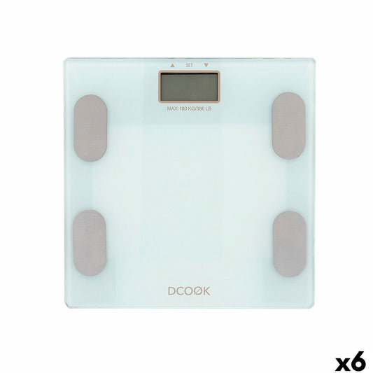 Digital Bathroom Scales Dcook Gallery White Plastic (6 Units)